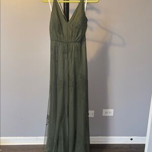 Elegant Green Maxi Dress